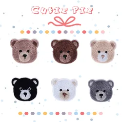 2Pcs Cute Cartoon Bear Embroidered Patches for Clothing Patches for Clothes Embroidery Patch Anime Sports Shoes Patch Adhesive