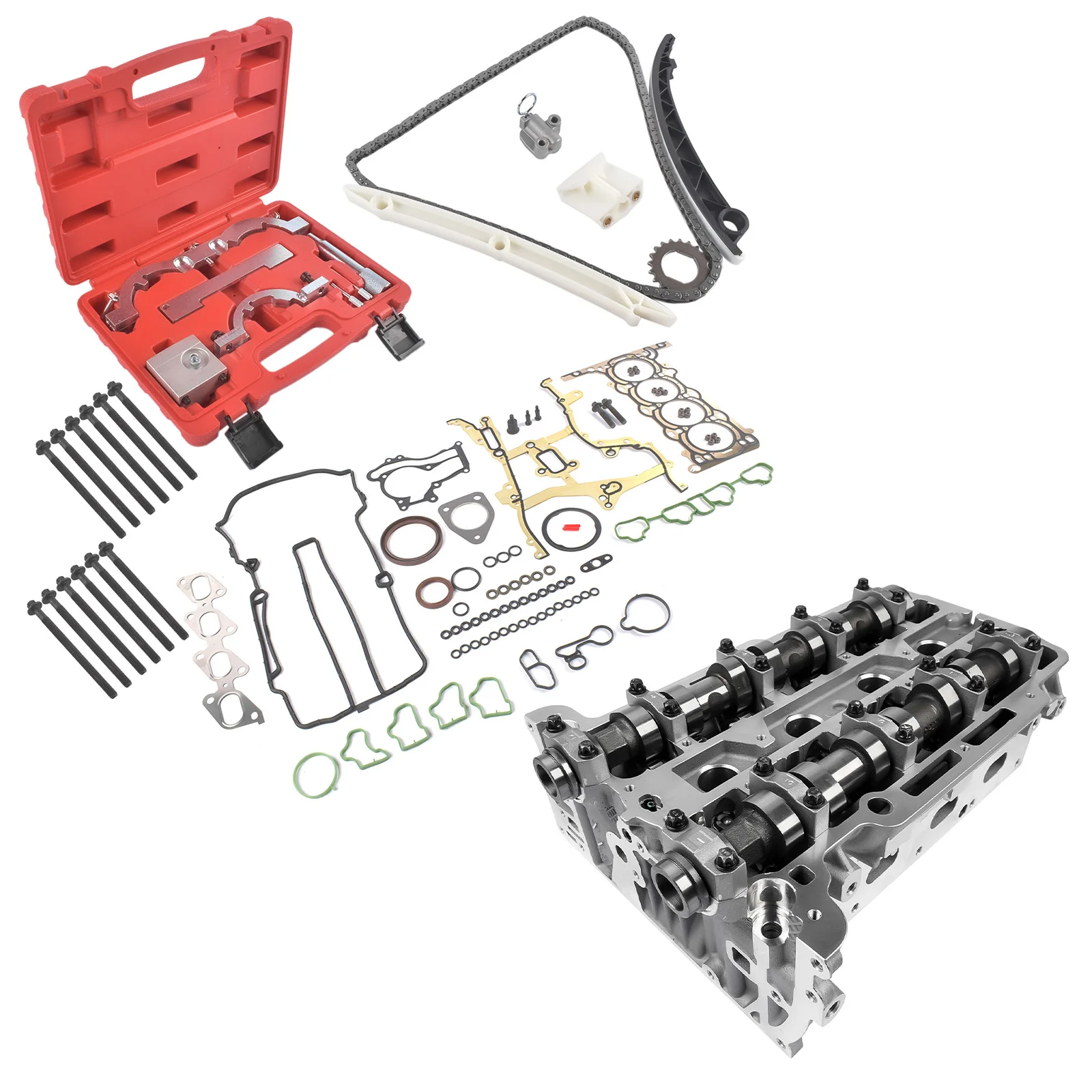 

AP02 for Chevy Cruze Trax Sonic Buick Encore 1.4L 2011 2012 2013 2014 2015 2016 HS26540PT-1 HS54898 55573669 55565291 Cylinder Head Gasket Timing Chain Tool Kit
