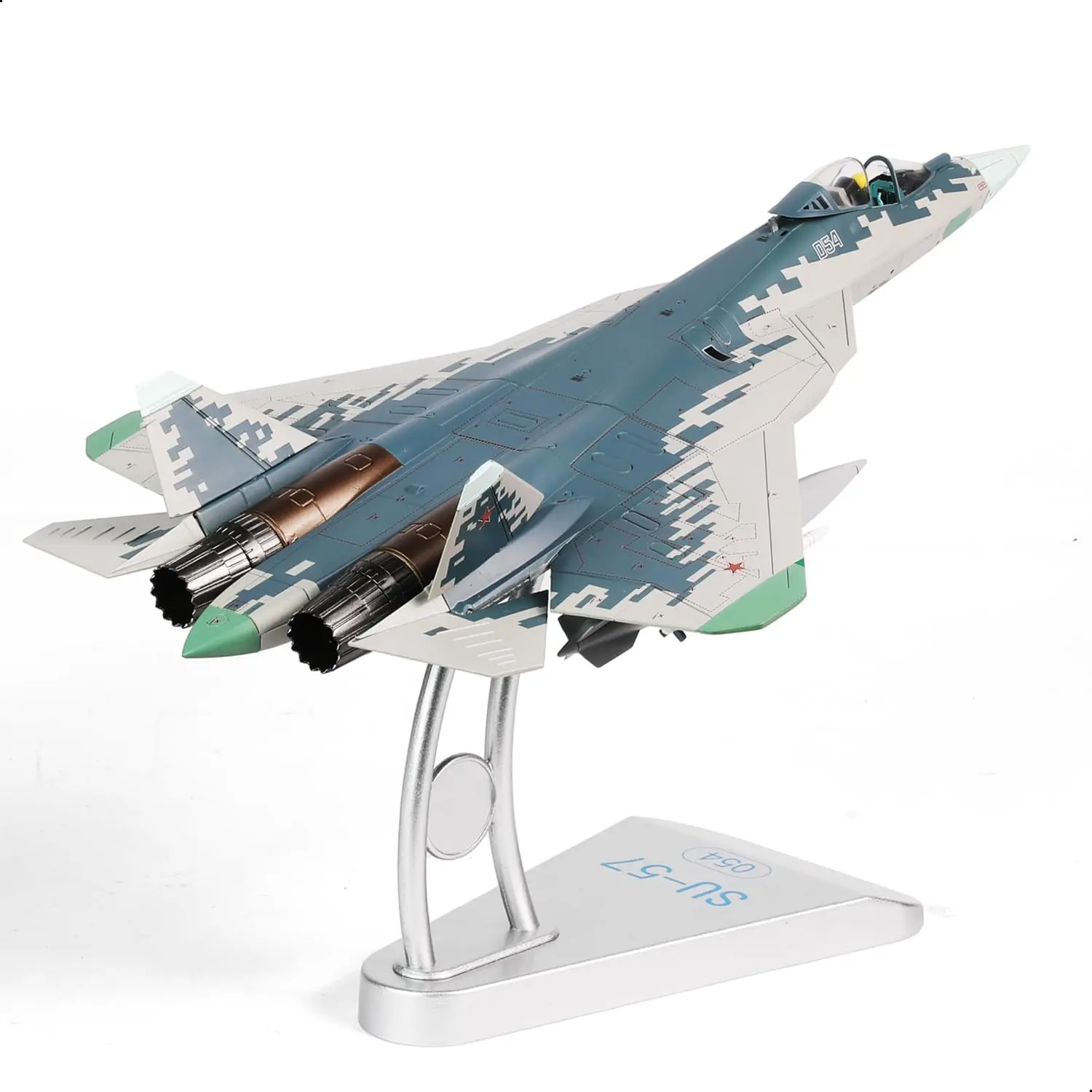 

1/72 Scale SU-57 Diecast Metal Aircraft Model Kit Fighter Alloy Pre-Build Airplane for Adults Enthusiasts Collections or Gift