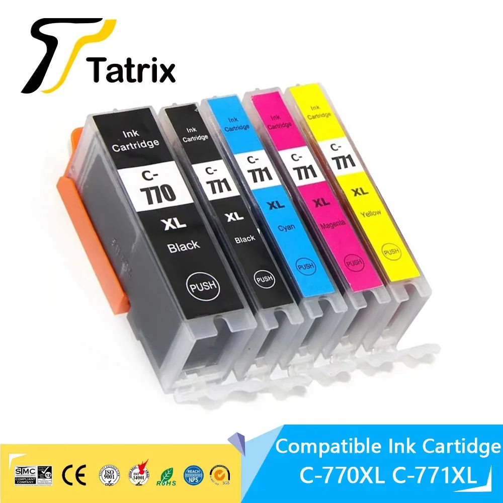 

Для Canon PGI 770XL CLI 771XL PGI770 CLI771 картридж для принтера Canon PIXMA MG5770/MG6870/MG7770 TS5070/TS6070/TS8070