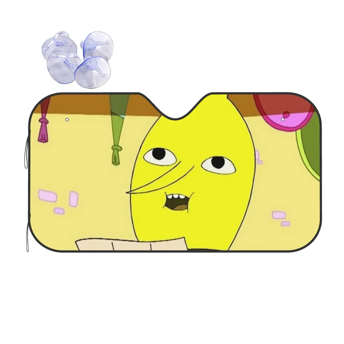 Lemongrab Unacceptable Adventure Time Sunshade Windscreen Car Front Windshield Window Sun Visor Accessories Covers view 2