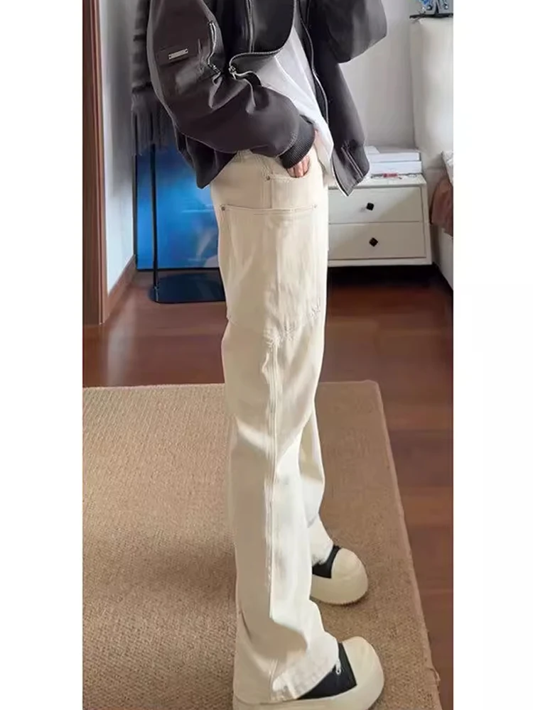 

Trendy Slim Fit Knife Jeans Men's Autumn Winter Straight Leg Workwear Trousers Cleanfit Bell Bot mid Waist Long Pants