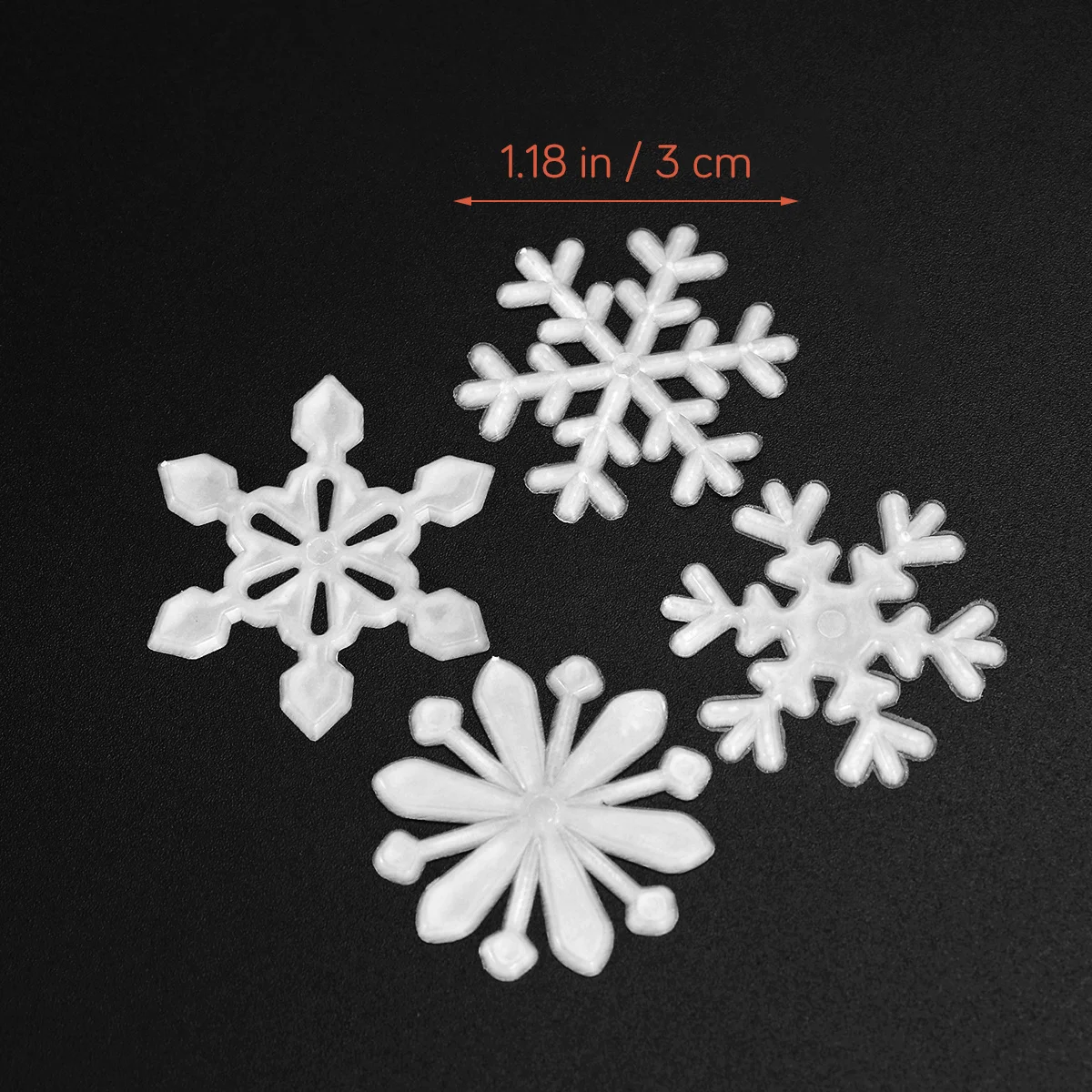 

50Pcs 3D Snowflake Fluorescent Wall Stickers Luminous Decals for Kids Room Ceiling Door Glass Surface Night Light Decor