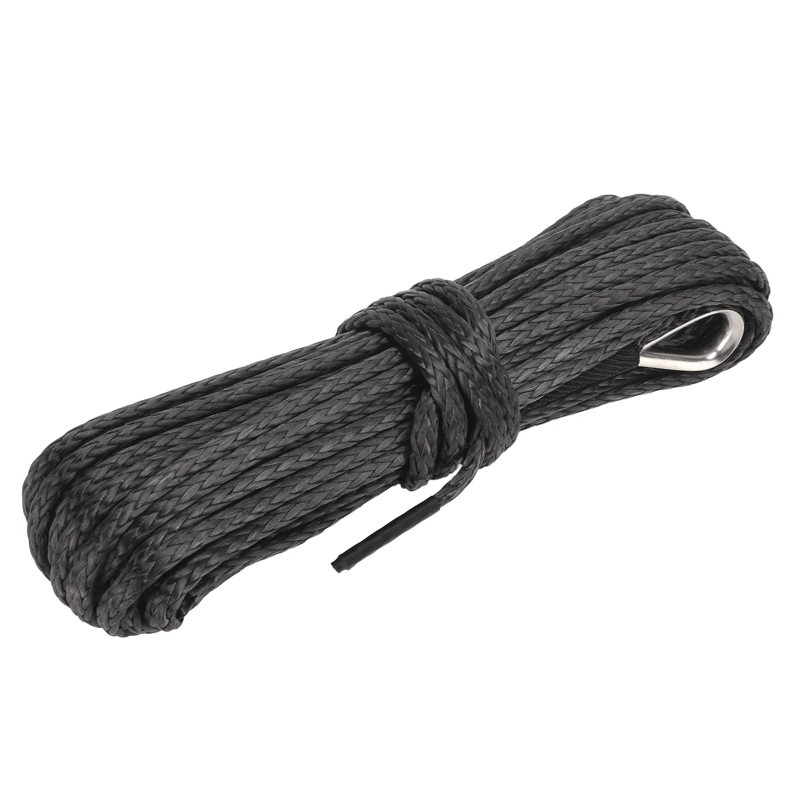 

Trailer Winch Rope 15m/50ft Nylon Black Wear Resistant Replacement for SUV Truck ATV UTV Winch Cable Winch Line Winch Rope