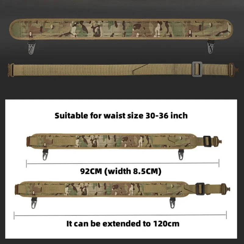 Tactical Padded Belt Molle Airsoft Paintball Padded Men's Pilot Waist Belts Outdoor CS War Game Hunting Accessories