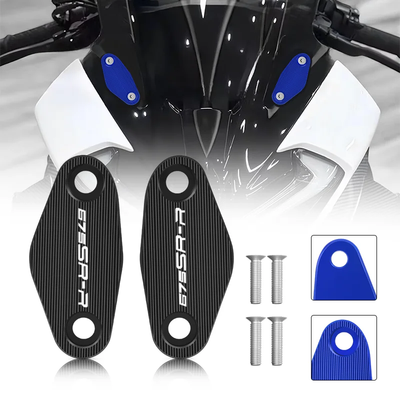 

675sr Motorcycle Accessories Windscreen Mirror Cap Driven Eliminators Cap For 675SR-R 675SRR 2024-2025 Mirror Hole Cover