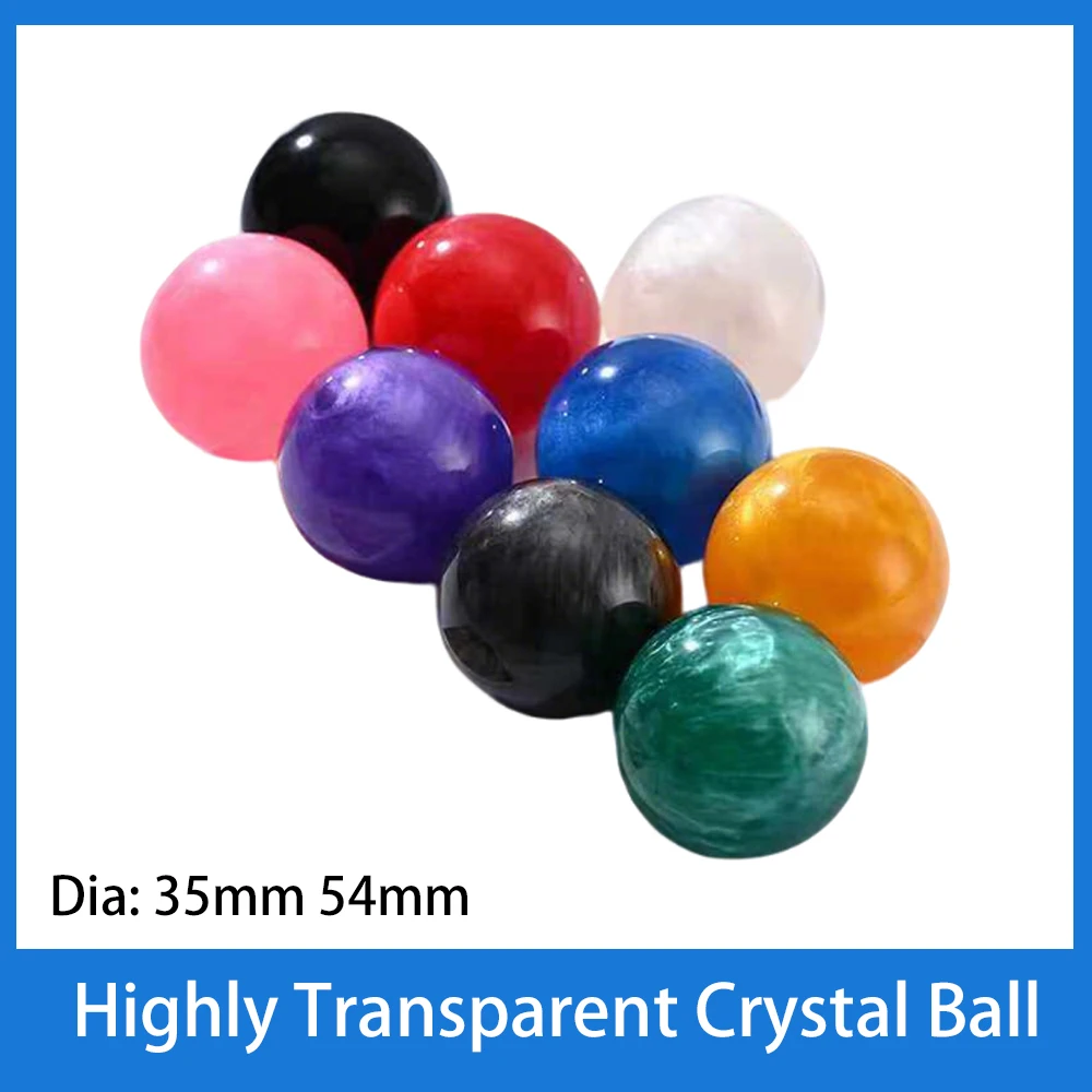 1Pcs Dia 35mm 54mm Solid Color High Transparency Ball DIY Handmade Solid Ball Home Garden Fish Tank Decoration Children's Gift