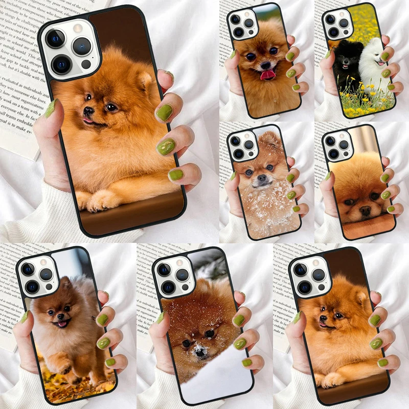 Pomeranian dogs dog Phone Case for iPhone 16 15 14 12 13 mini PLUS X XS XR 11 PRO MAX Back Cover Fundas Shell