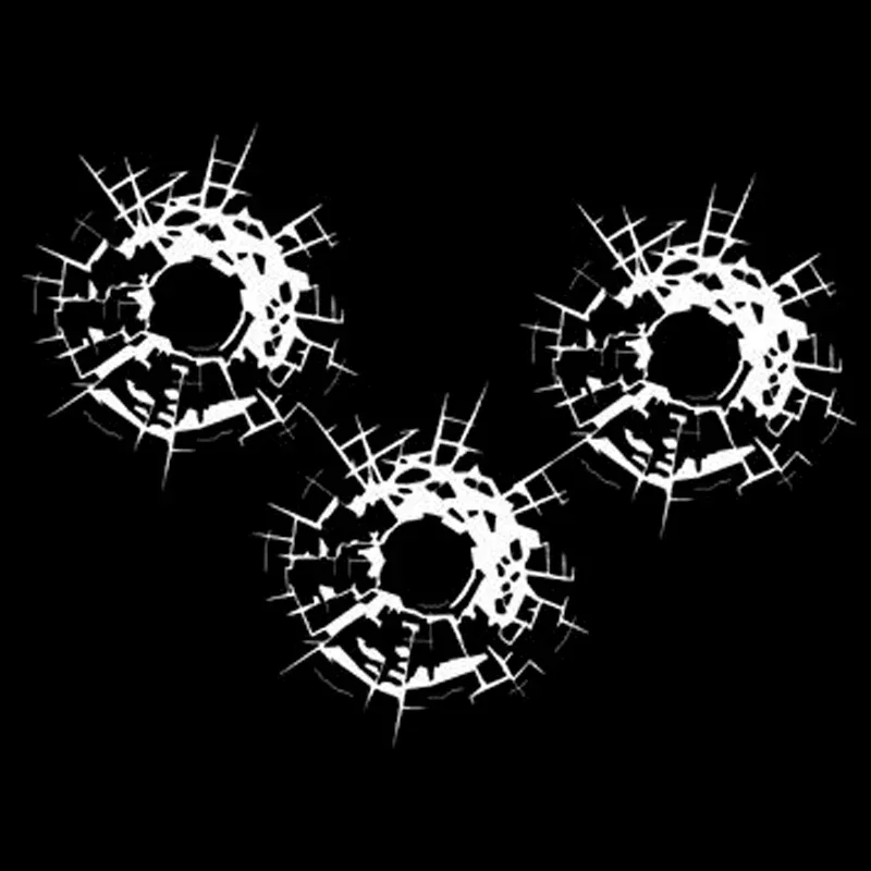 Car Sticker Bullet Holes Glass Art Vinyl Car-styling Decal