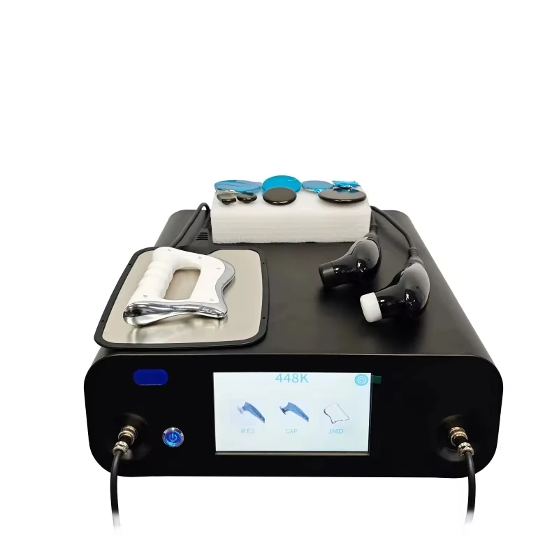 448 kHz INDIBA Tecar CET RET Soulagement de La Douleur Maschine de Physiothirperia Diatermie Corps Feğonnage Projektion des Grisses