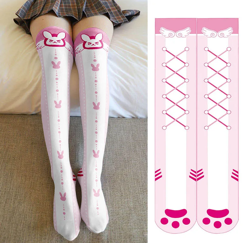 Body de Cosplay de Anime para mujer, lencería Sexy, Mini Bikinis transparentes, ropa interior elegante, medias bonitas de Lolita, accesorios de Cosplay