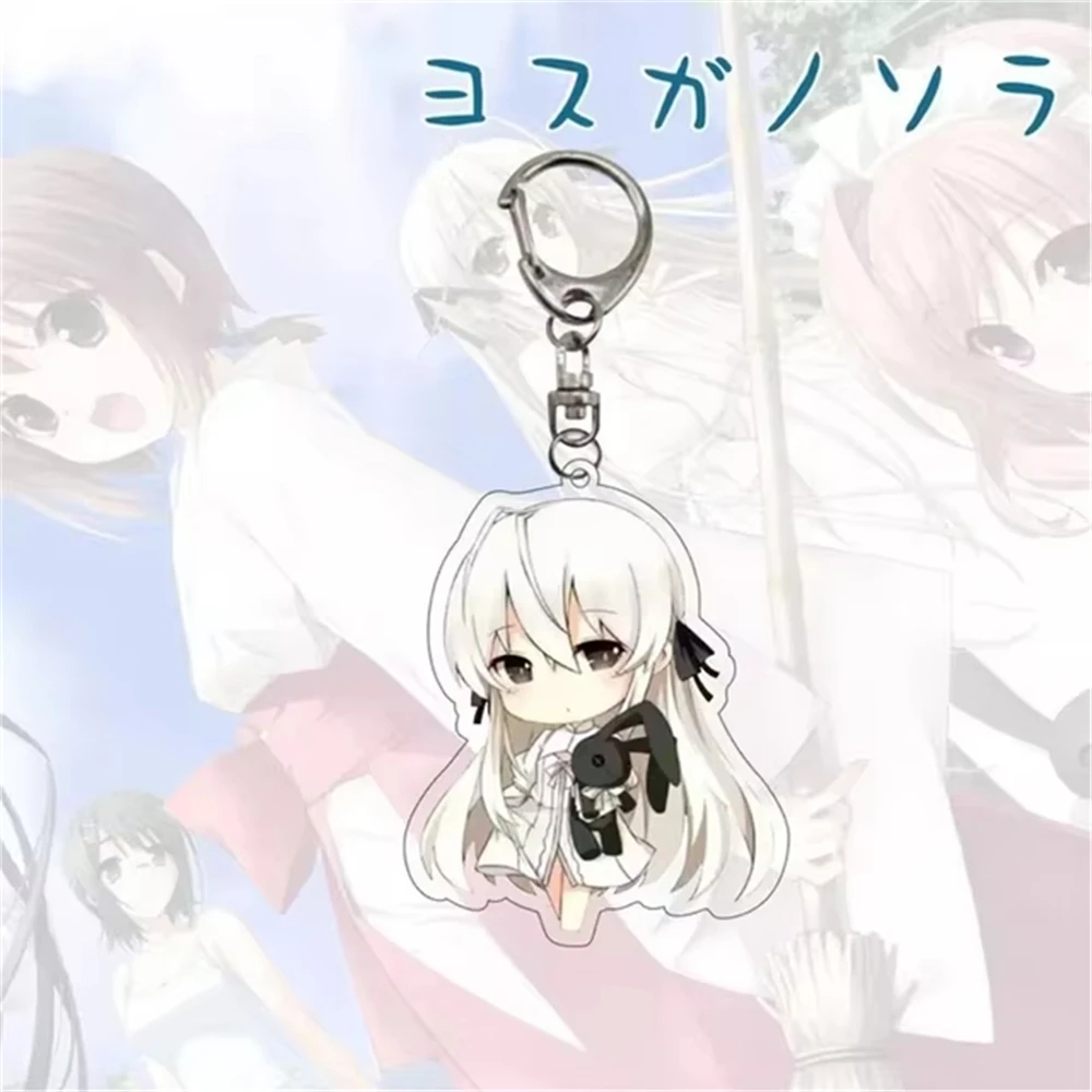 6CM Anime Yosuga no Sora Model Keychain Charm Cosplay Charm Tekens Ornament Accesorios Goederen Collectie Geschenken