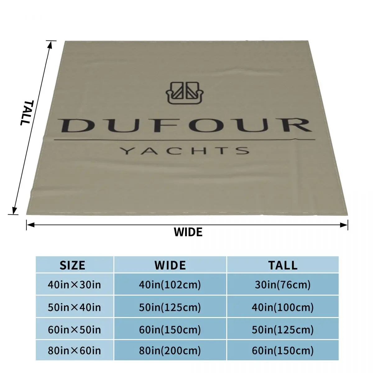 Dufour Luxury Yachts An Ultra-Soft Micro Fleece Blanket