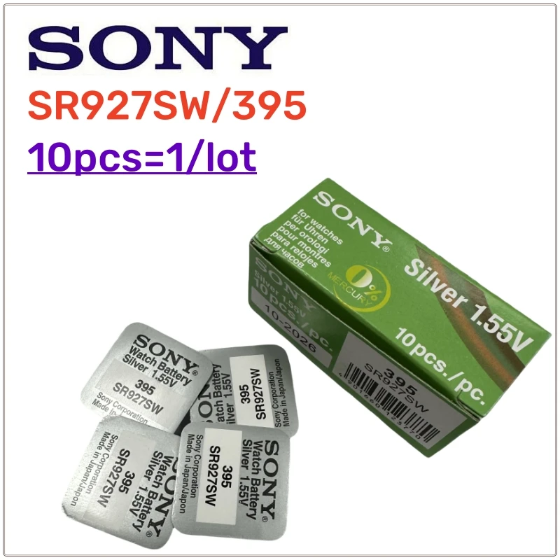10 قطعة الأصلي سوني SR927SW AG7 395 LR927 395AL926F بطاريات ليثيوم زر البطارية لمشاهدة اللعب التحكم آلة حاسبة لعبة #1