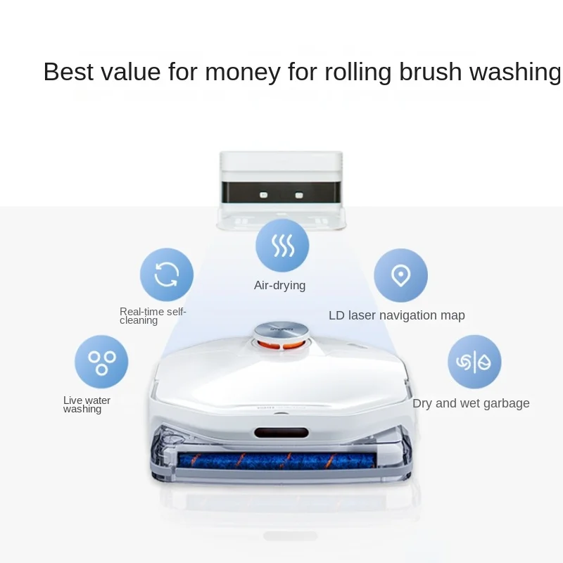 SMARTMI Floor Scrubbing Robot A1 Fully Automatic Sweeping and Mopping Integrated Intelligent Mopping Machine Self-cleaning