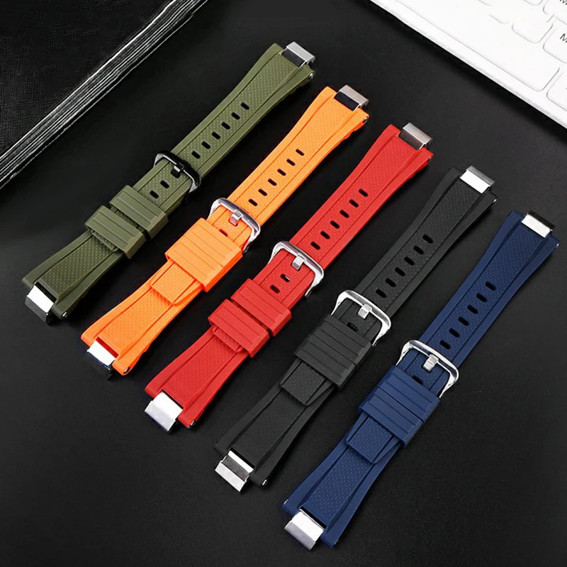 Sports Resin Silicone Rubber Strap For Casio MTG-B3000 MTG-B3000B/BD B3000 Series Waterproof Men Bracelet Watch Band Accessories