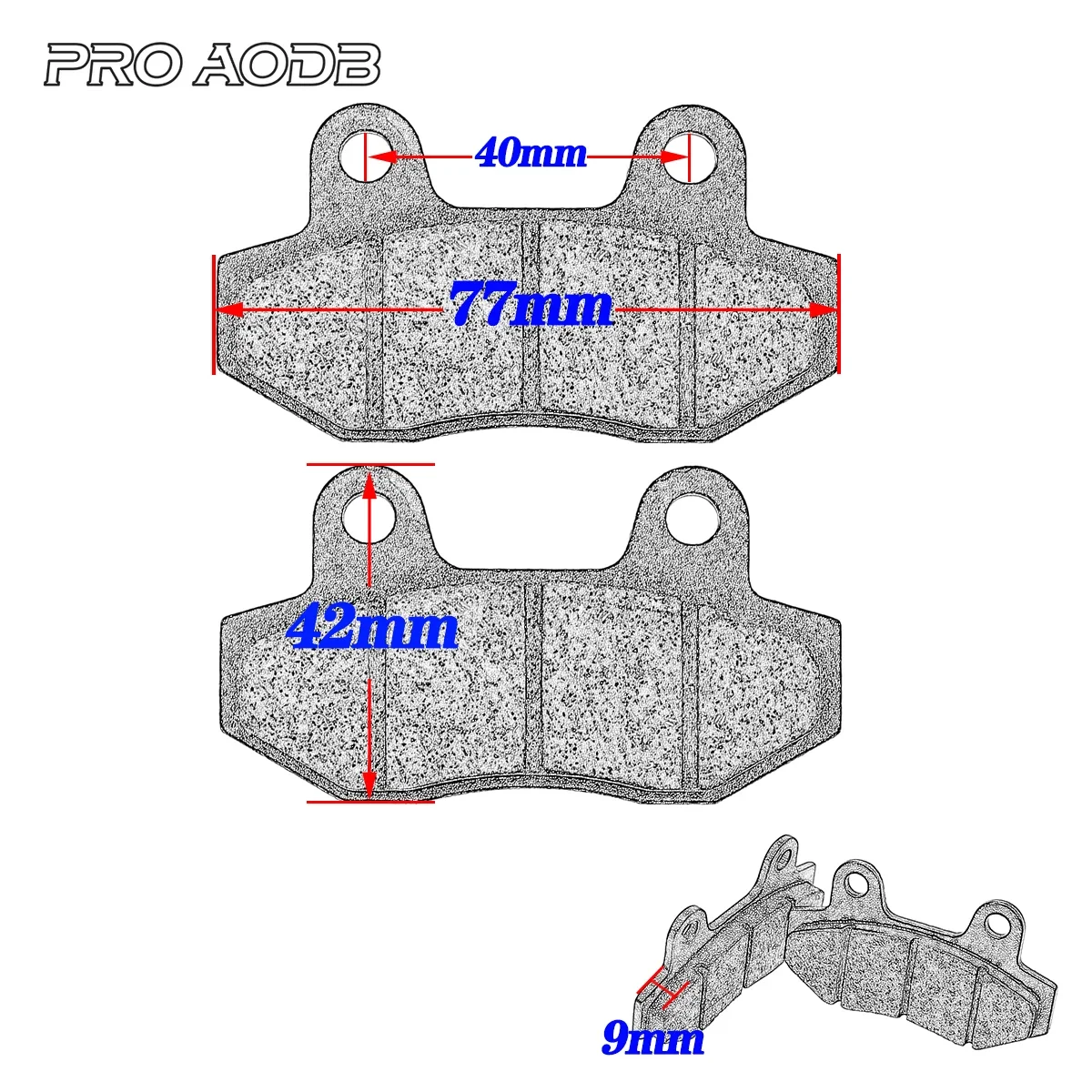 Front and rear brake pads For ATV Roketa TaoTao GY6 Scooter Moped 50cc-250cc KAYO T4 T6 K6 MX6 SHINERAY X2 XY250GY-2A ZUUMAV S7