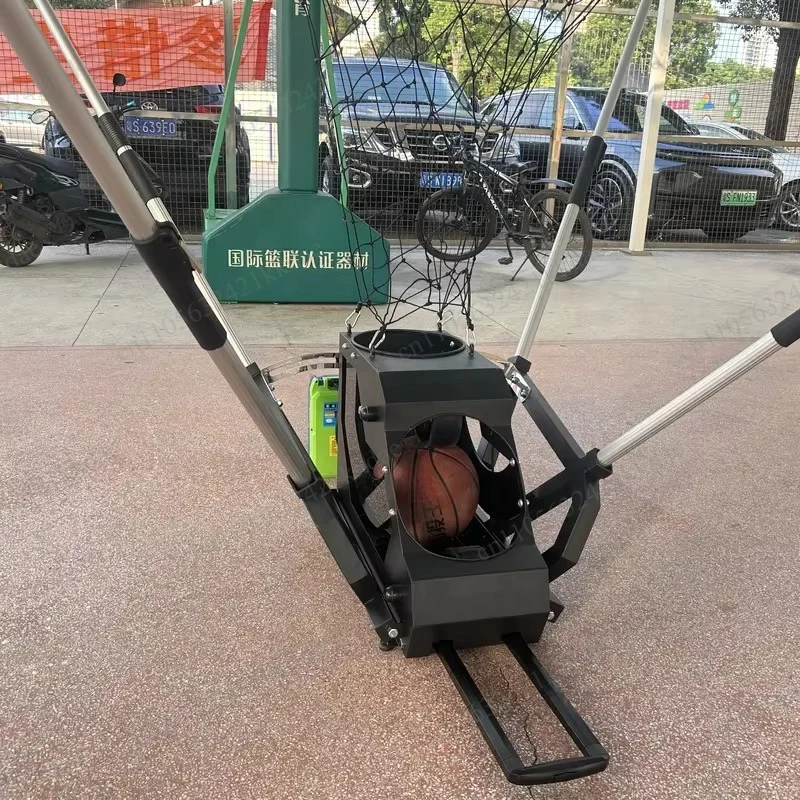 Small automatic serve two or three points ball return device basketball hine car