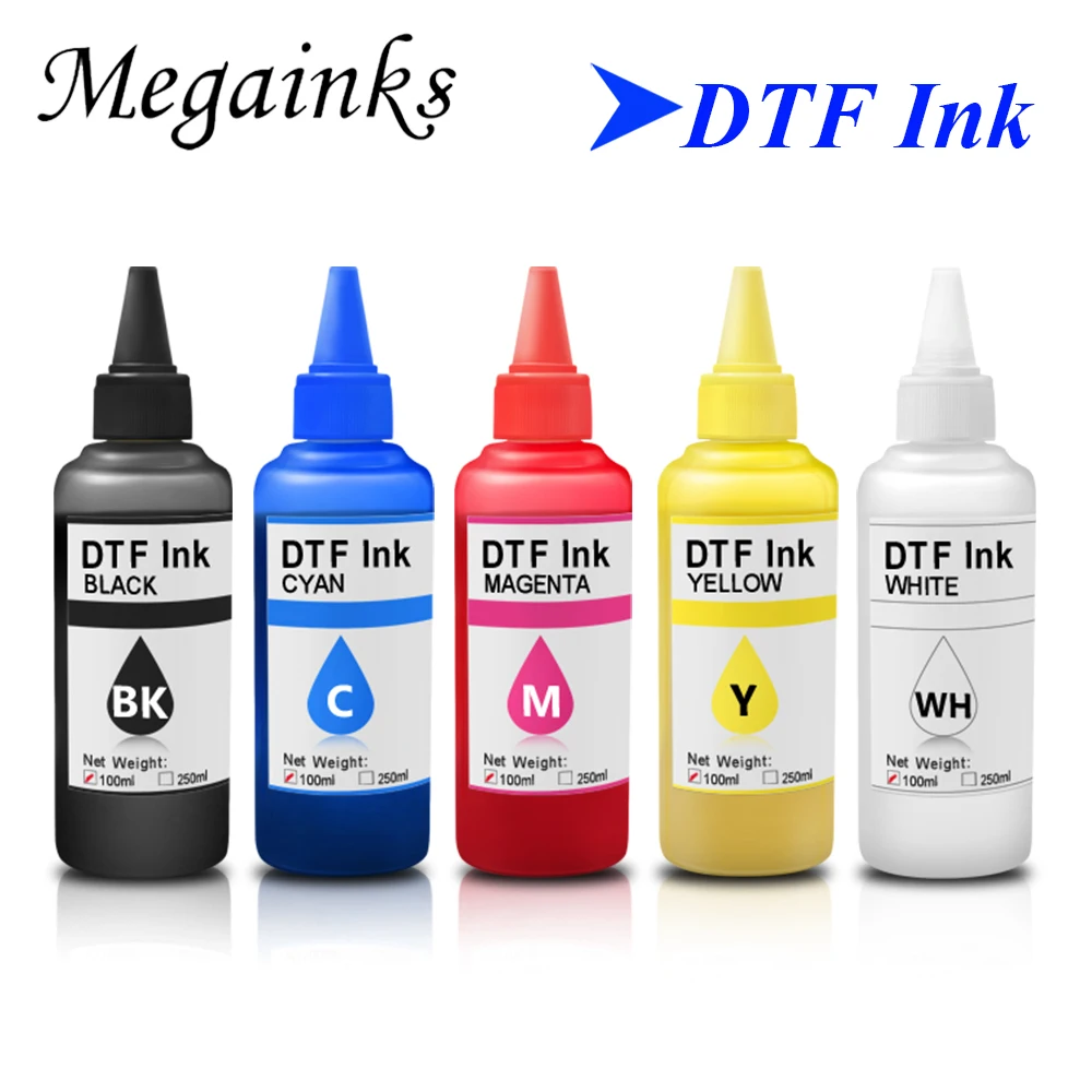 100ML DTF INK Textile ink DTF printing For For Dirent printer film heat transfer for PET Film hot melt powder transfer film