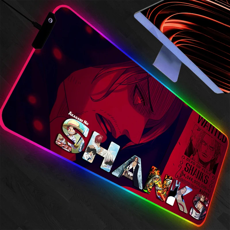 

RGB Mouse Pad One Piece Large Gamer Xxl Desk Mat Computer Keyboard LED Gaming Accessories Carpet Backlight Mousepad