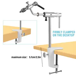 Iron Rotary Fly Tying Vice With Heavy Duty Base Fly Hook Tool Fly Tying Vise