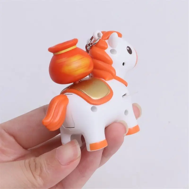  Vibrant Spin Horse Keychain Sturdy Plastic Design For Fashion Accessories
