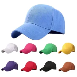 Boné unisex de várias cores, pico, ajustável, monocromático, primavera, verão, pai chapéu, sombra esporte, homens, mulheres