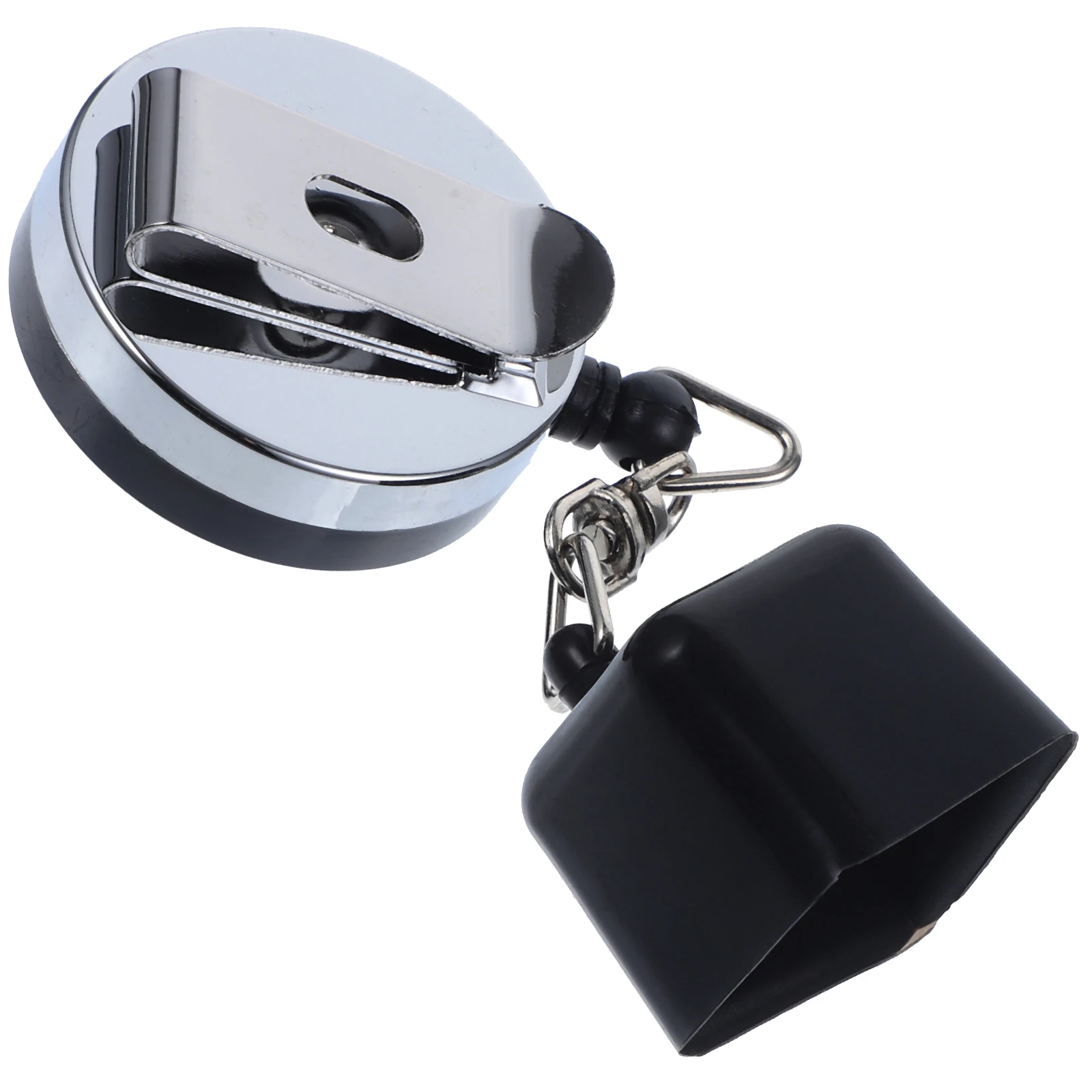

Billiards Chalk Holder Retractable Cord Clip Black Silver Steel Plastic Belt Cue Snooker Tail Chalk Holder Home