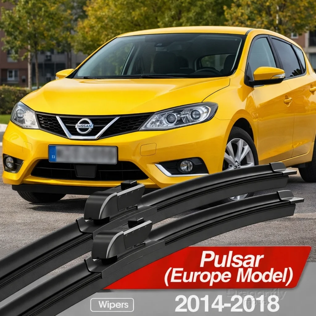 Frontscheibenwischerblätter 2 Stück Windschutzscheiben-Zubehör 2015 2016 2017 für Nissan Pulsar C13 (Europa-Modell) 2014-2018