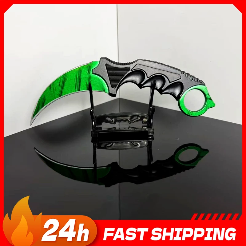 

Коллекционный металлический нож-коготь Karambit: игровая периферия, украшение для стола, безопасный реквизит для косплея, ножи для тренировок на открытом воздухе, игрушки, подарок для мальчиков