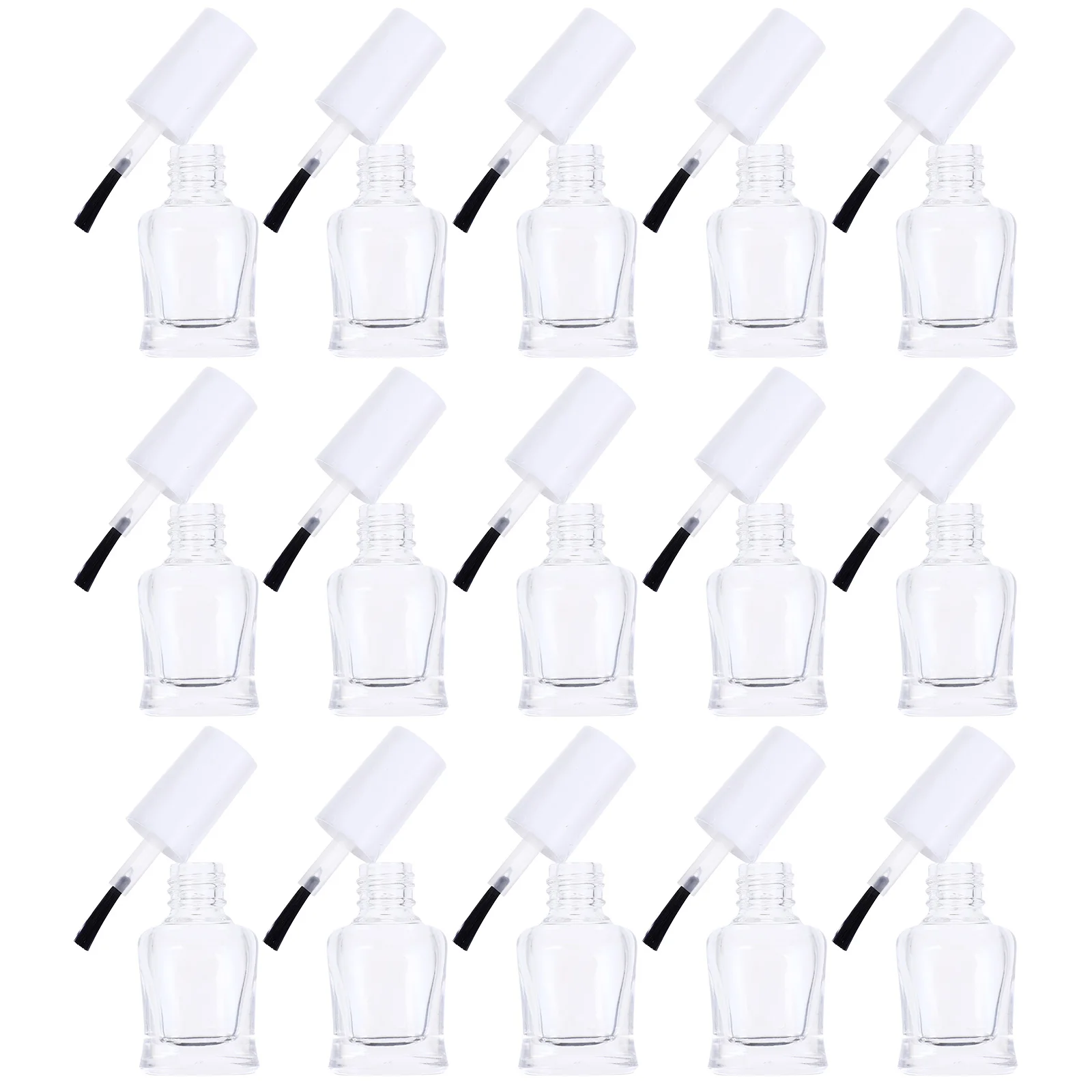 20 個空のマニキュアガラスボトル 5 ミリリットルトラベルサイズ詰め替え容器マニキュア愛好家のための透明なサブパッケージ