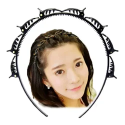 Black Braider Hair Clip  Bring Hair Hoop Multi-storey Wisp Air Weave Head Hoop Styling Tool