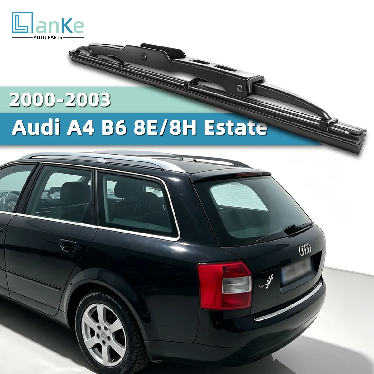 Premium Heckscheibenwischerblatt passend für Audi A4 B6 8e/8h Kombi Oktober 2000-2003 Heckscheibenwischerarm OEM-Ersatz Auto
