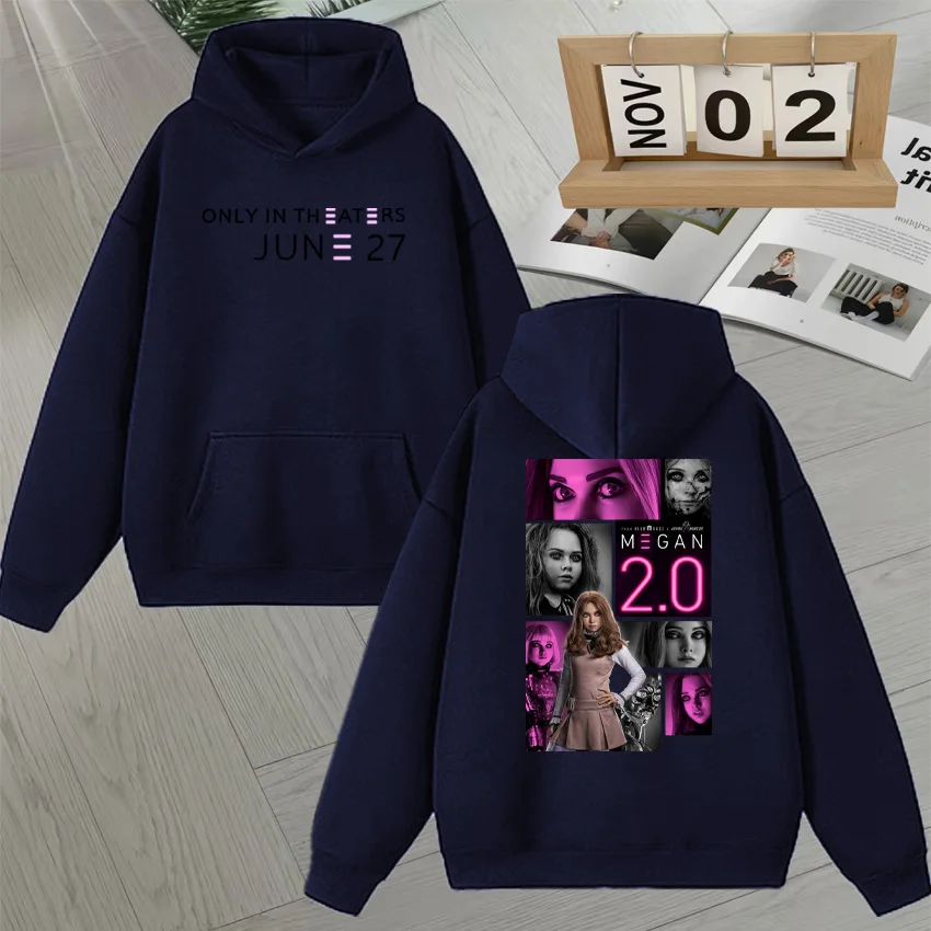 Sci-Fi Horror Movie M3GAN 2.0 Graphic Double Sided Print Autumn Winter Hoodie Men Women Long sleeve Sweatshirt Unisex Pullovers
