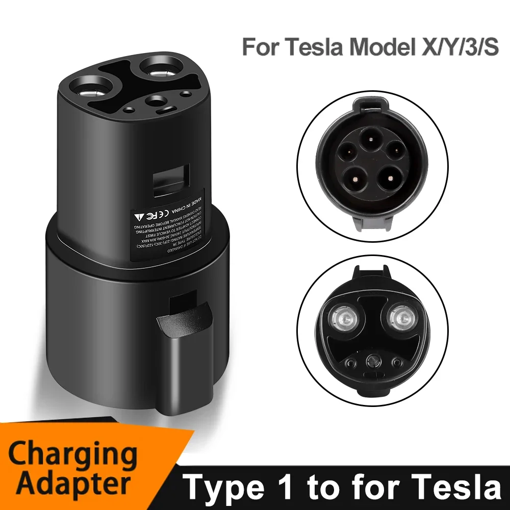

EV Adapter Type1 J1772 To For Tesla EV Charger Adapter Latch For Model 3 /S/Y/X Electric Vehicle Cars Charging Converters