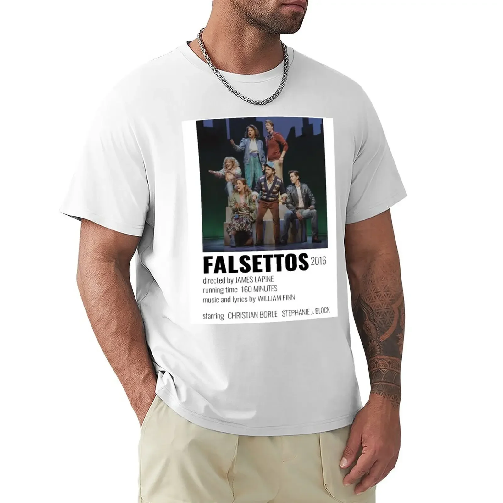 Falsettos Musical Poster T-Shirt vintage Blouse oversized t shirts for men Luxury brand vintage oversized