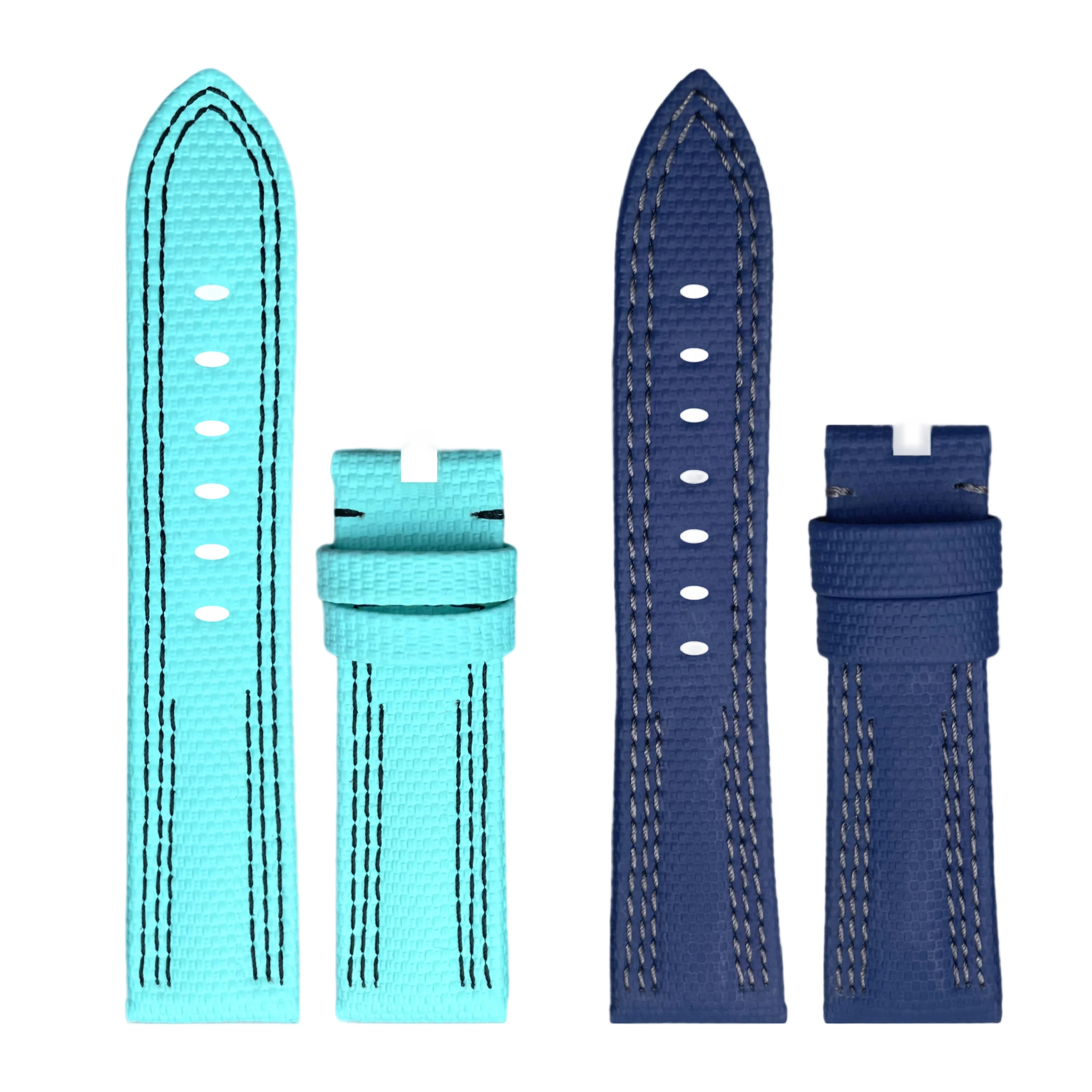 22 24 مم حزام مطاط FKM قابل للتخصيص لـ Panerai Luminor غاطسة PAM01122، PAM441، أزرق داكن/أسود/بني/رمادي/وردي 20,26 مم