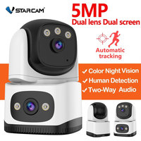 Vstarcam 5MP HD Dual Lens PT Camera WiFi Baby Monitor Indoor Home IP Cameras Night Vision Ai Human Detection Surveillance IP Cam