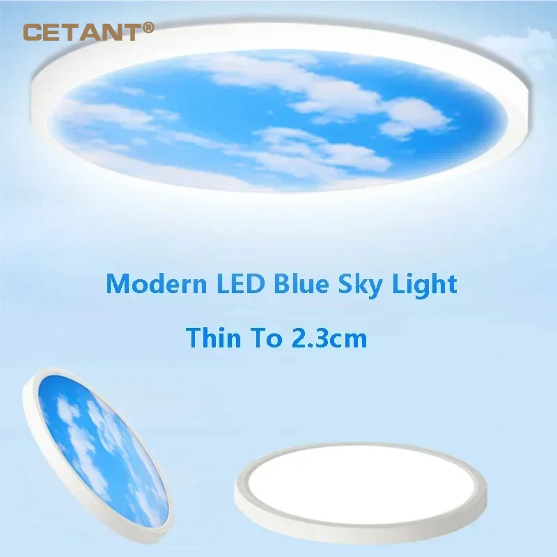 ultra fino led luz de teto lampada moderna ceu azul 23 cm 30 cm 40cm corredor varanda quarto corredor sala de estar decoracao de casa 01