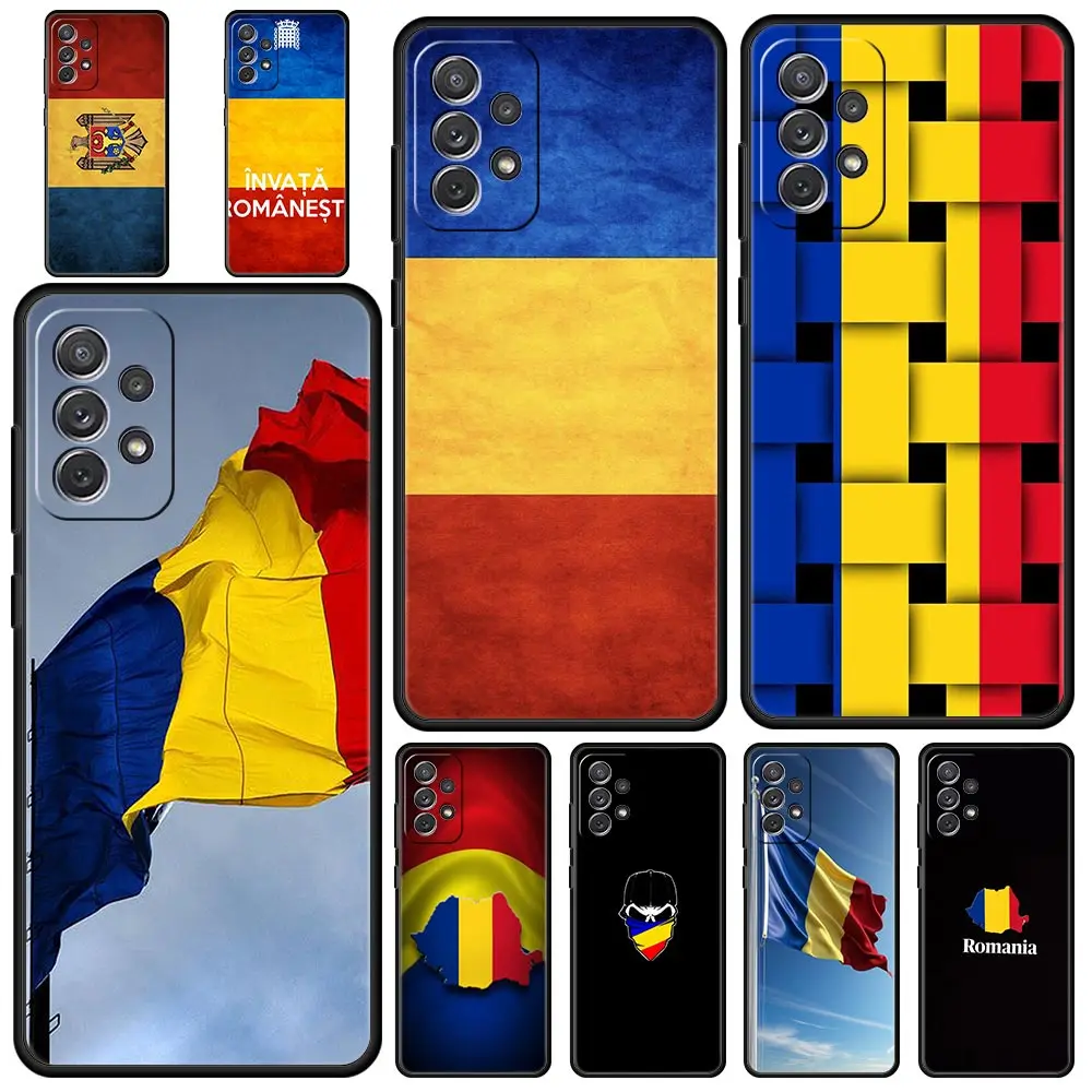 

Чехол для телефона Samsung Galaxy A17 A15 A13 A51 A71 A41 A31 A21S A07 A03S A05 A35 A55 A23 A25 A33 A53 A73 5G с изображением флага Румынии