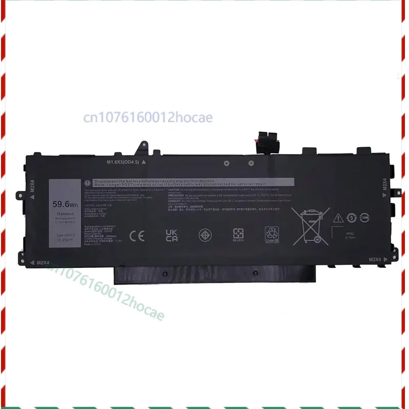 

11,55 В 59,6 Втч GHJC5 аккумулятор для ноутбука Dell Latitude 9420 серии 2-в-1 P141G001 P142G002 VTH85 0JJ4XT JJ4XT 6 ячеек