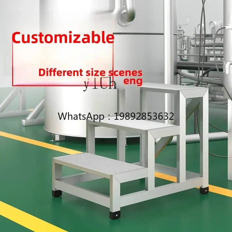 

BBHSN step-by-step widening ladder stool stair step warehouse arranging goods and climbing two or four steps