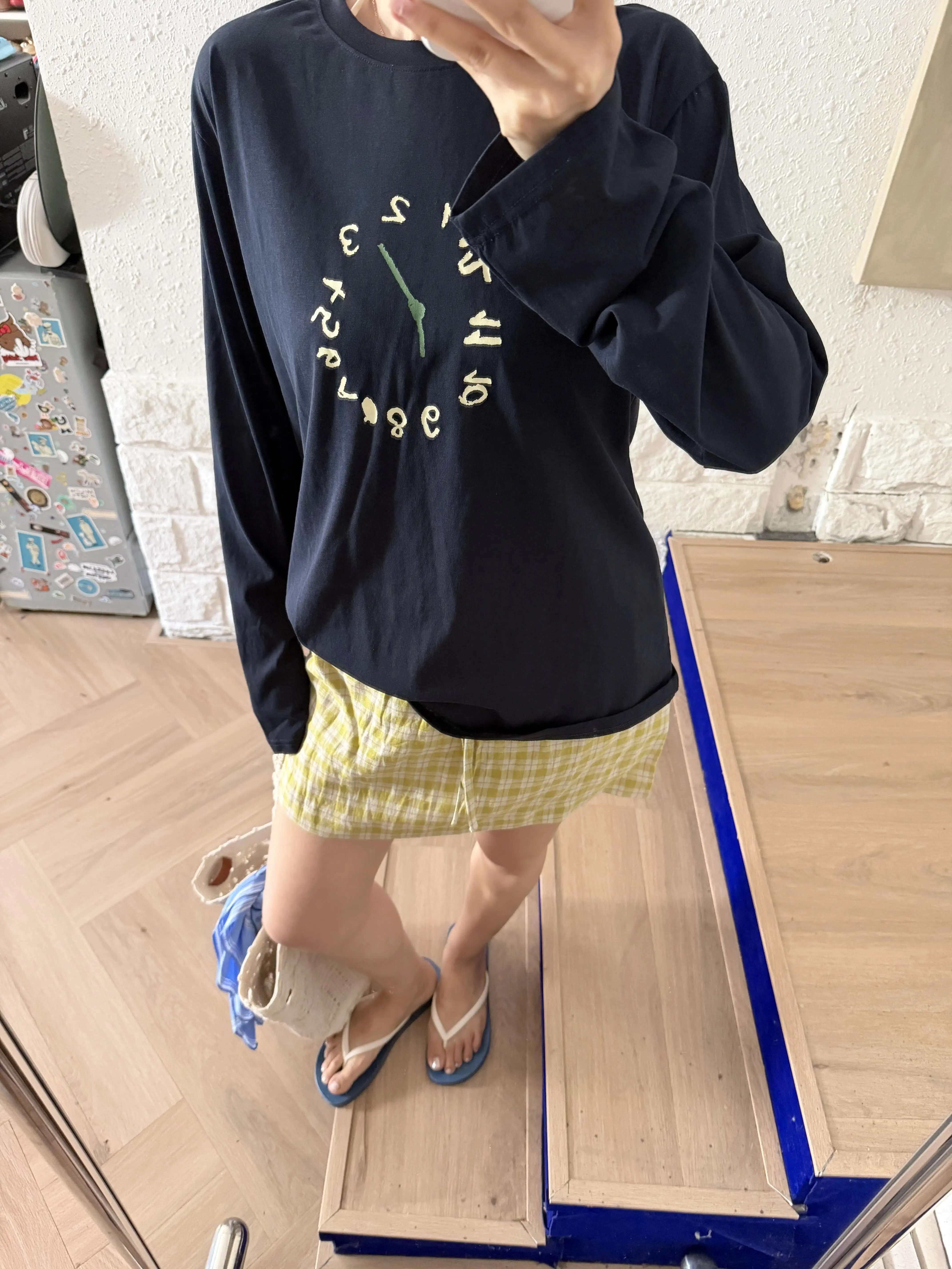 American Retro Yellow Plaid Linen Short Skirt Drawstring Anti-Light High End Natural Breathable Dry Half Skirt Women Summer