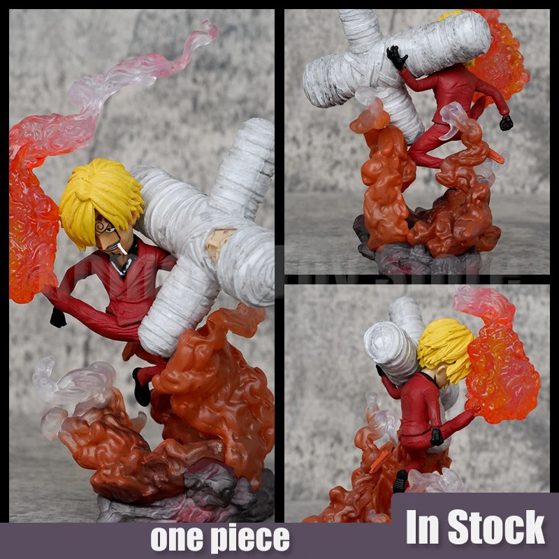 14cm One Piece Sanji Anime Figures Roronoa Zoro Statue G5 Ghost Sanji Figure Figurine Model Doll Collection Room Decora Desk Toy