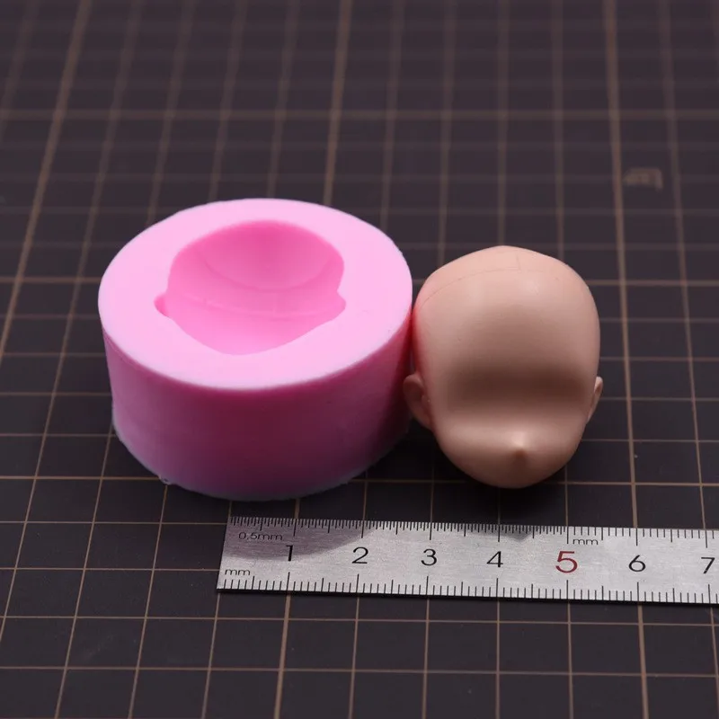 Clay Plasticine mold Proportionally 2.5 Cute face mold ultra light clay soft ceramic fondant face mold bjd silicone SD doll face