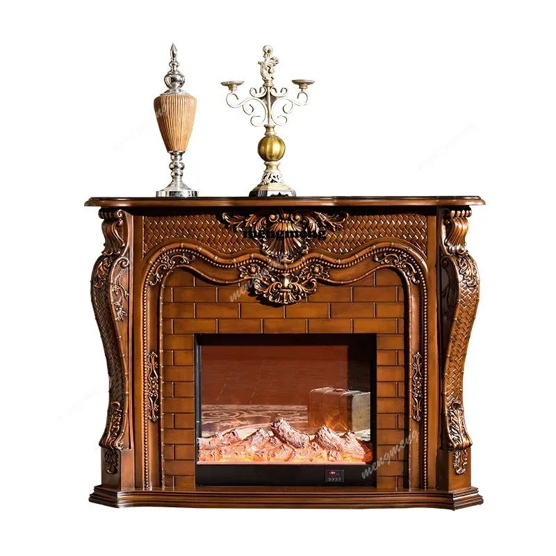 Simple heating decoration, marble stone fireplace, electric fireplace simulation flame