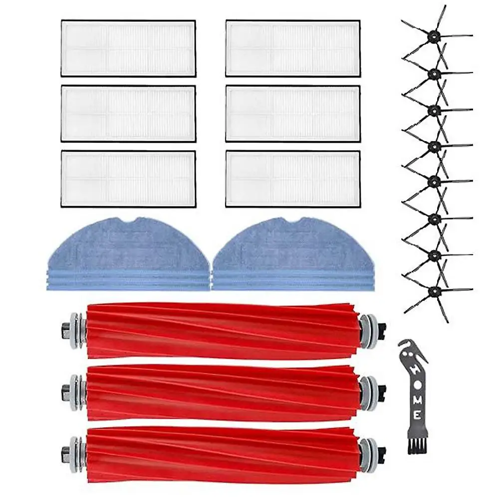 24 buah sikat utama sisi sikat Hepa Filter kain pel untuk Xiaomi
