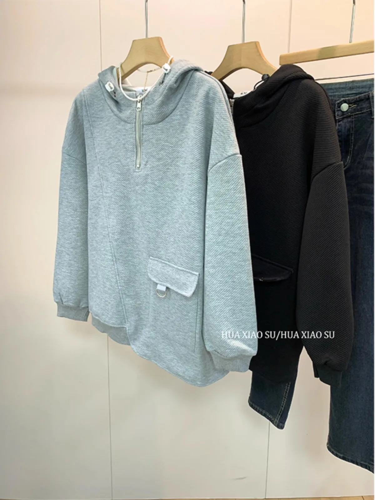 Oversized Hooded Fashion Pullover Hoodie  Autumn Warm Unisex Tops Casual Fashion Sports Streetwear Boyfriend Style Hoodie