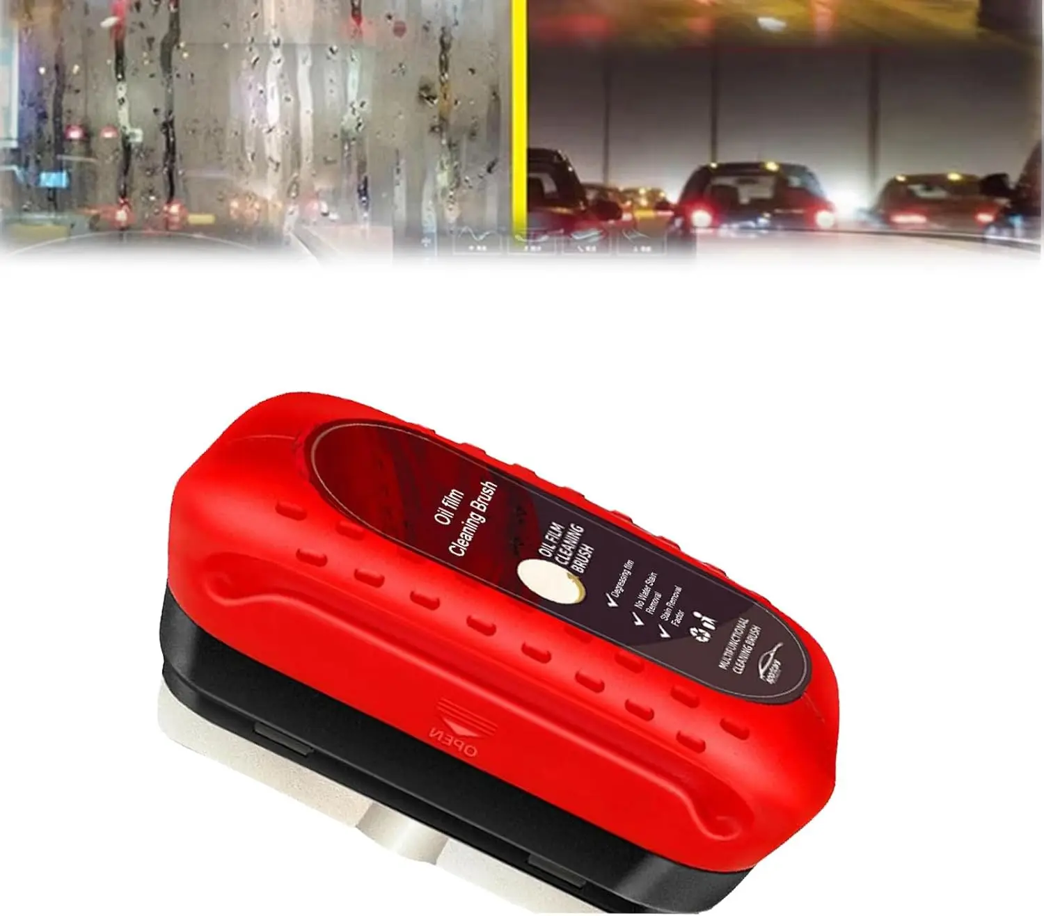 

Car Glass Oil Film Cleaner, Clean Glass Coating for Windshield,Oil Film Remover for Car Window,Applicable to All Models (1 pcs)
