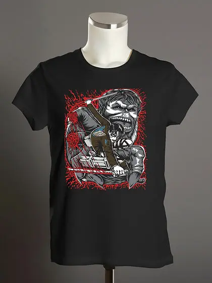 Camiseta de algodón Attack on Titan, camisa de Los Titanes-03, Ataque, TS032